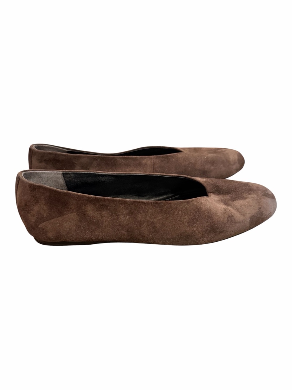 Nordstrom Brown Suede Slip-On Ballet Flats - Picture 4 of 9
